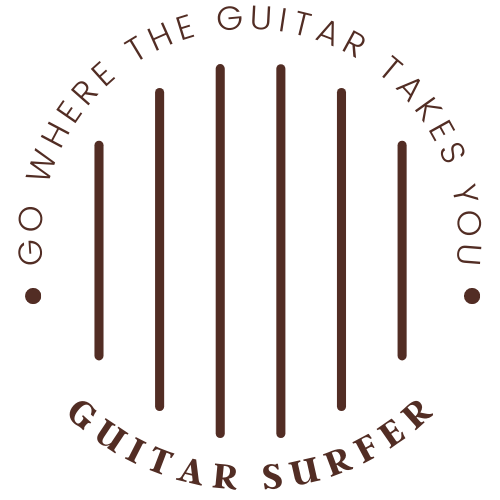 Guitar surfer logo