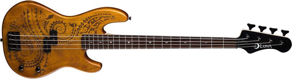 Luna Tattoo 34 inch Long Scale Bass